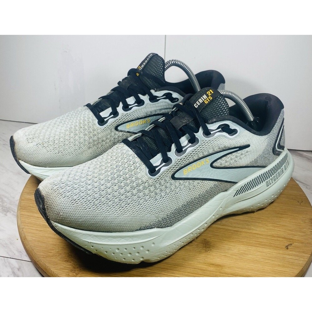 Brooks Glycerin GTS 21 Cloud Black Gold Men Running Shoes 1104201D-420 Sz 10.5MD